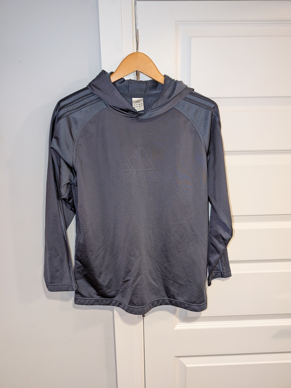 adidas Kids Dark Gray Hoodie Top